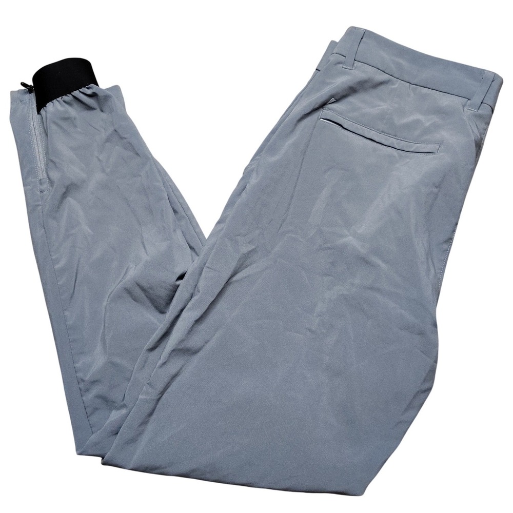 Primo Performance Golf Pant Jogger Men 32 Regular Grey Ankle Zip Stretch Comfort